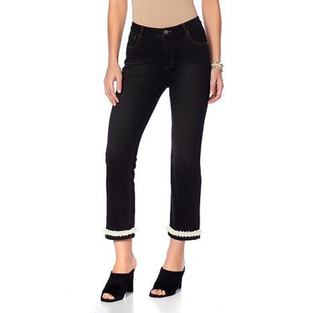 Labellum Black cropped jean
